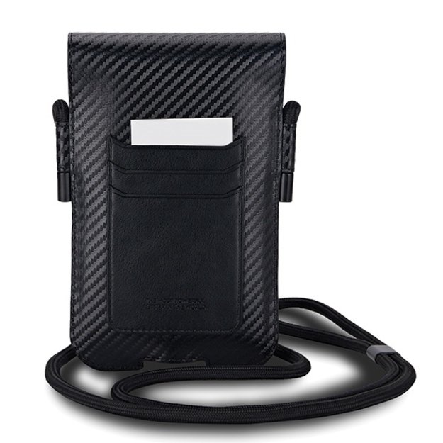BMW Carbon &amp  Red Stripe phone bag - black 2