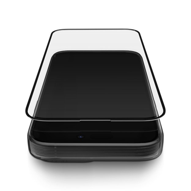 Uniq Optix Matte frosted tempered glass for iPhone 15 Plus / 14 Pro Max with applicator 3