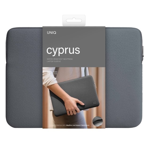 Uniq neoprene laptop Sleeve 16&quot  Cyprus Water-Resistant - gray 5