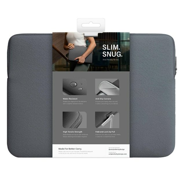 Uniq neoprene laptop Sleeve 16&quot  Cyprus Water-Resistant - gray 6