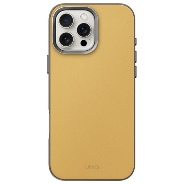 Uniq Lyden DS iPhone 16 Pro Max 6.9&quot  Magclick Charging case yellow-gray/yellow-gray 1