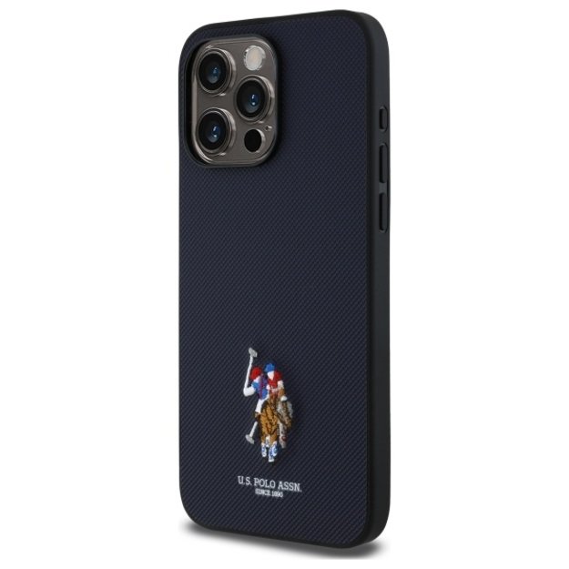 US Polo USHCP15XPEMV iPhone 15 Pro Max 6.7&quot  Navy Embroidered DH Color 1