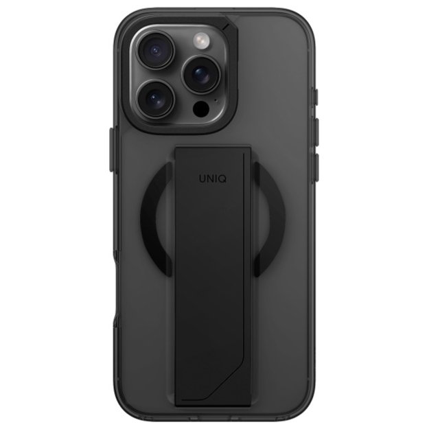 Uniq Heldro Max iPhone 16 Pro 6.3&quot  Magclick Charging Case Black/Vapour Smoke 1