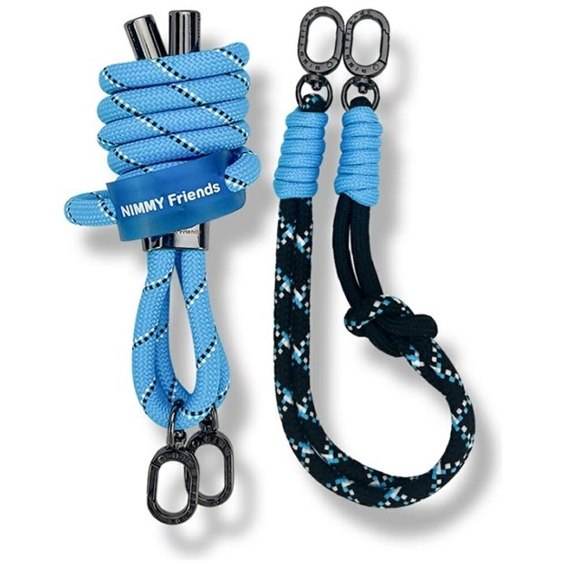 Nimmy Cool&amp Cute 2.0 crossbody + handstrap set - blue and black