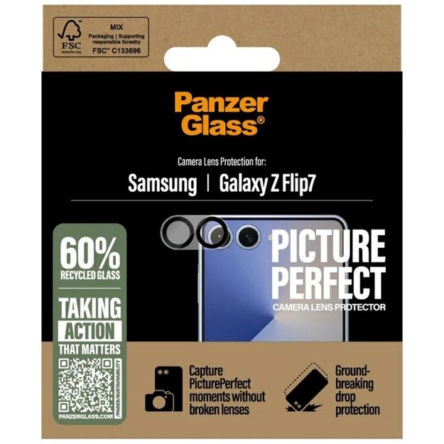 PanzerGlass PicturePerfect Tempered Glass Lens for Samsung Galaxy Z Flip7 3