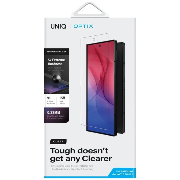 Uniq Optix Clear Tempered Glass for Samsung Galaxy Z Fold 7 2