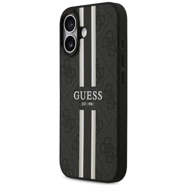Guess 4G Printed Stripes MagSafe case for iPhone 17 - black 1