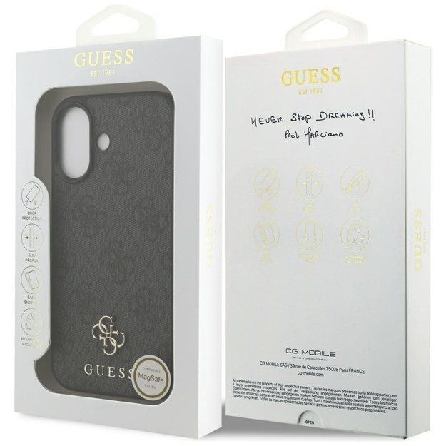 Guess 4G Small Classic Logo MagSafe case for iPhone 17 - black 7