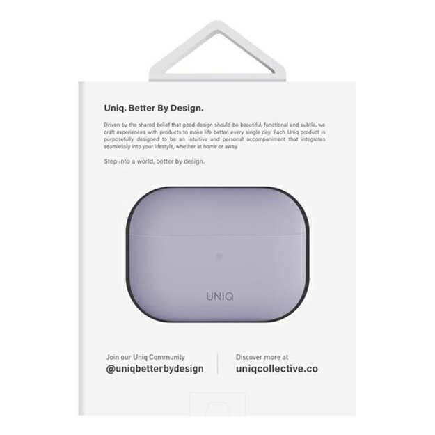 Uniq Lino Silicone AirPods Pro 2 Case - Purple 5