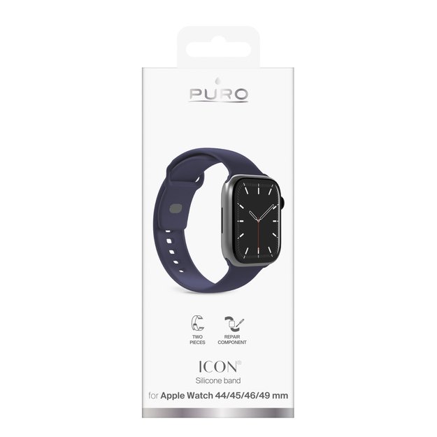 Puro Icon Strap for Apple Watch 44/45/46/49mm - Navy Blue 2