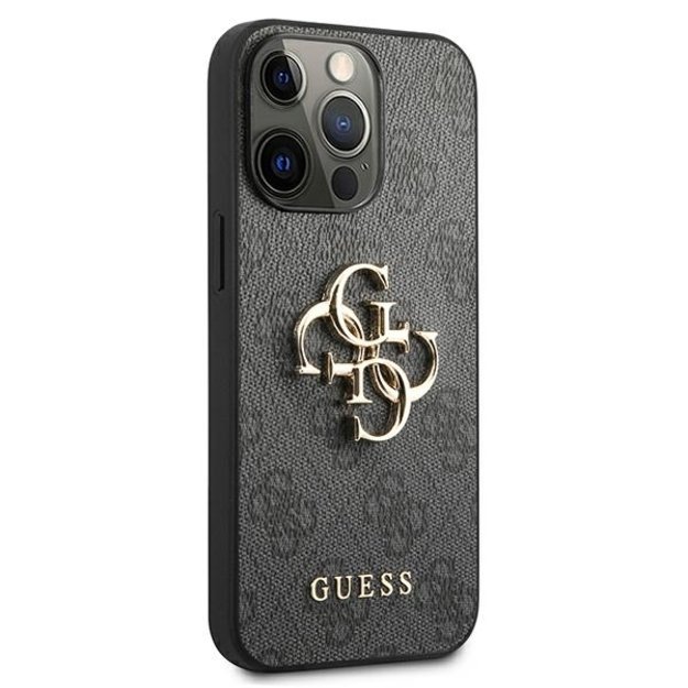 Guess GUHCP13X4GMGGR iPhone 13 Pro Max 6.7&quot  grey/grey hardcase 4G Big Metal Logo 10