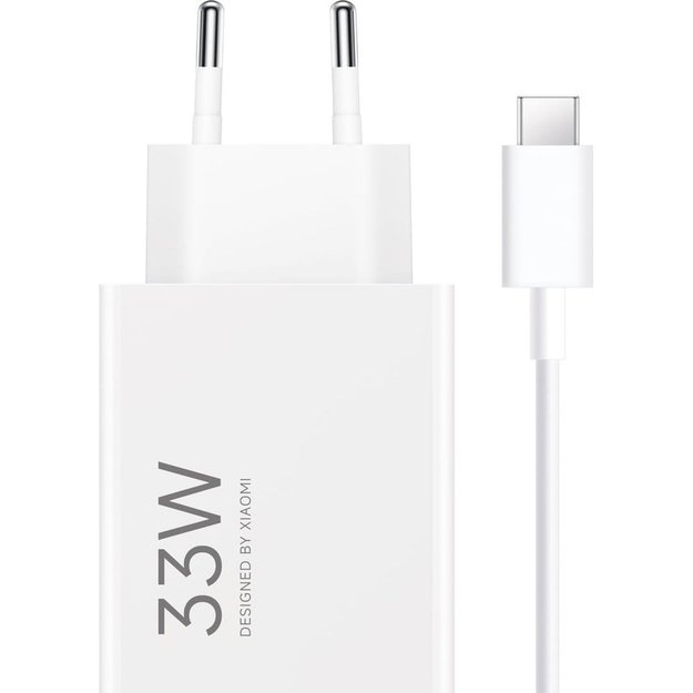 Xiaomi MDY-16-EF 1xUSB-A 33W Wall Charger with 3A USB-C Cable - White 1