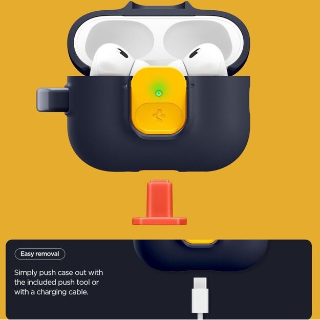 Spigen Nano Pop Case for AirPods Pro 3 - Navy Blue and Yellow 2