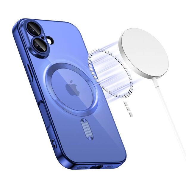 Tech-Protect MagFlex MagSafe Case for iPhone 17 - Clear Navy Blue 1