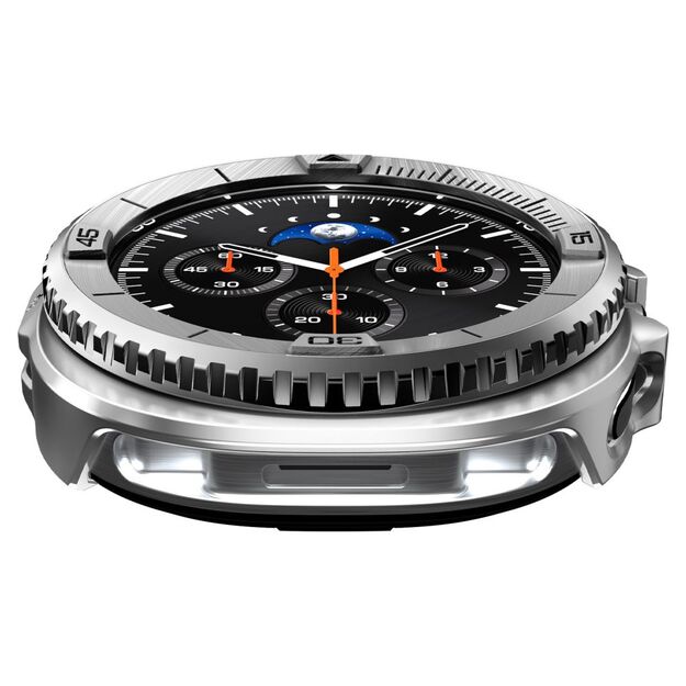 Spigen Bezel Tune Pro Pilot Cover for Samsung Galaxy Watch 8 Classic 46mm - Silver 10