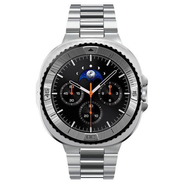 Spigen Bezel Tune Pro Pilot Cover for Samsung Galaxy Watch 8 Classic 46mm - Silver 4