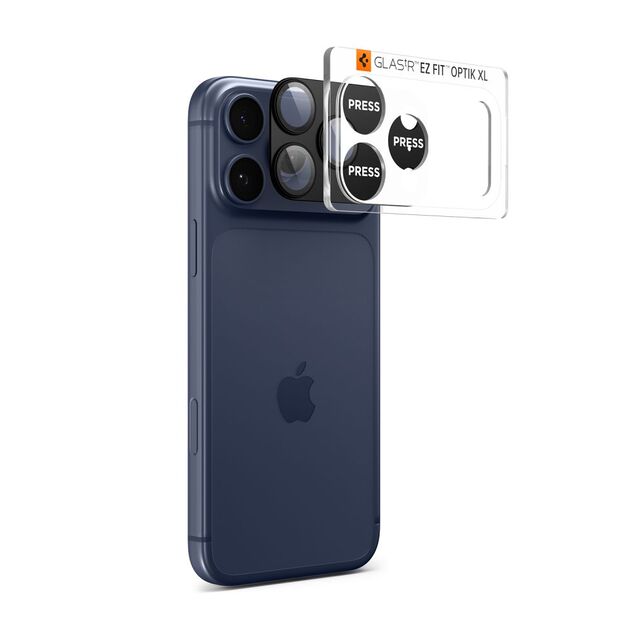 Spigen Optik Pro XL Camera Lens Glass for iPhone 17 Pro - Black 1
