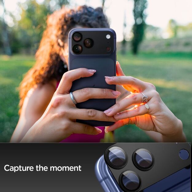 Spigen Optik Pro XL Camera Lens Glass for iPhone 17 Pro - Black 8