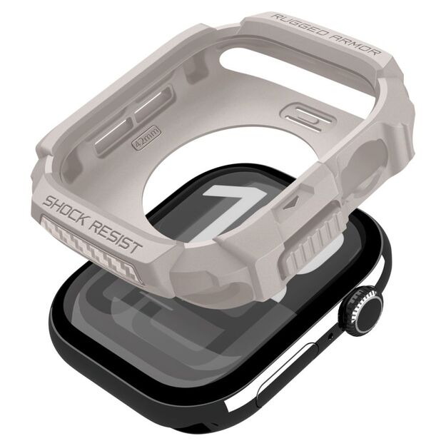 Spigen Rugged Armor Case for Apple Watch 42mm - Beige 8