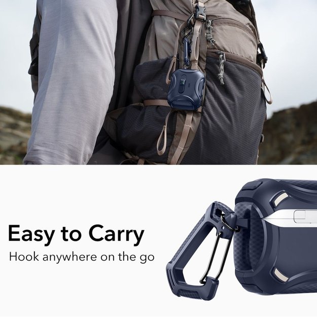 ESR Cyber ​​FlickLock MagSafe Case for AirPods Pro 3 - Navy Blue 2