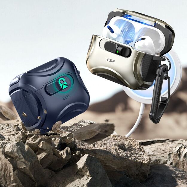 ESR Cyber ​​FlickLock MagSafe Case for AirPods Pro 3 - Navy Blue 3