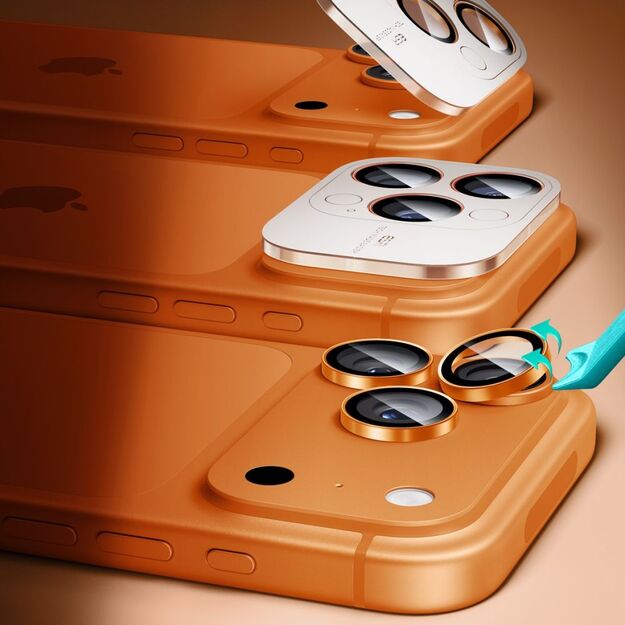 ESR Armorite Camera Lens Glass for iPhone 17 Pro / Max / 15 Pro / Max / 16 Pro / Max / 17 Pro / Max - Orange 7