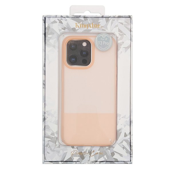 Kingxbar Plain Series case cover for iPhone 13 Pro silicone cover pink 4