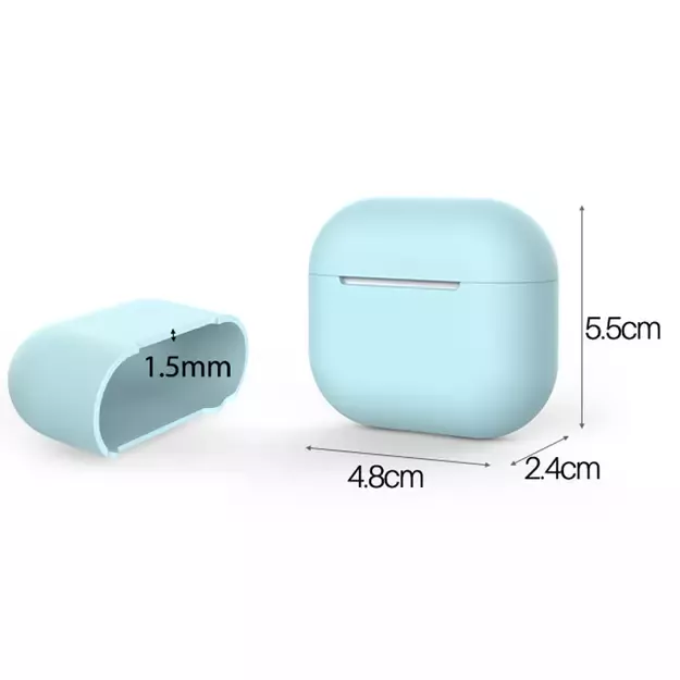 Case for AirPods 3 silicone soft cover for headphones black (case C) 10