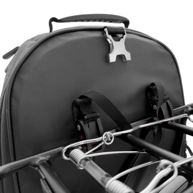 Wozinsky bike pannier bag, bike backpack with frame, 2in1, 40l, black (WBB33BK) 17