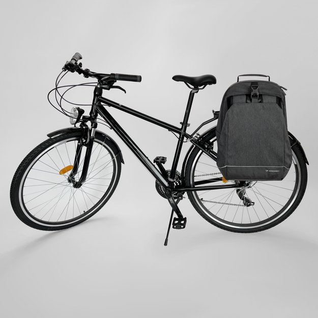 Wozinsky bike pannier bag, bike backpack with frame, 2in1, 40l, black (WBB33BK) 18