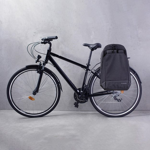 Wozinsky bike pannier bag, bike backpack with frame, 2in1, 40l, black (WBB33BK) 14