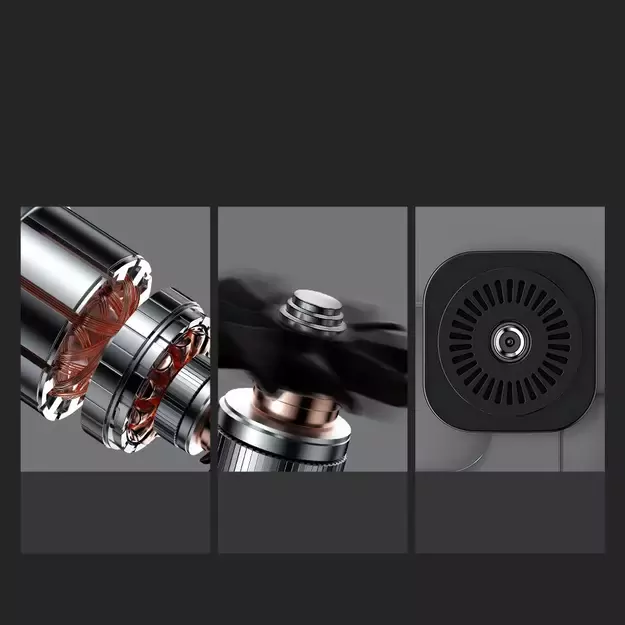Baseus CRCQ000001 Mini Tire Compressor for Cigarette Lighter Socket - Black 15