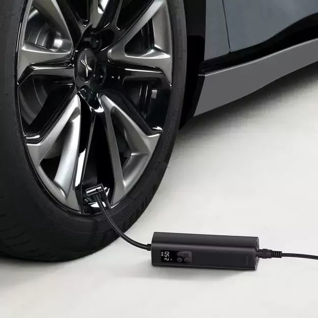 Baseus CRCQ000001 Mini Tire Compressor for Cigarette Lighter Socket - Black 10