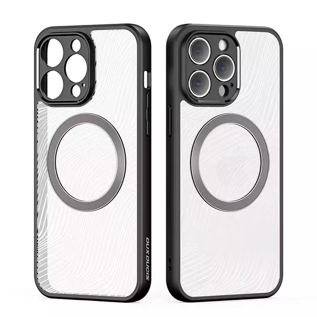 Armored case for iPhone 14 Pro compatible with MagSafe Dux Ducis Aimo Mag - black 11
