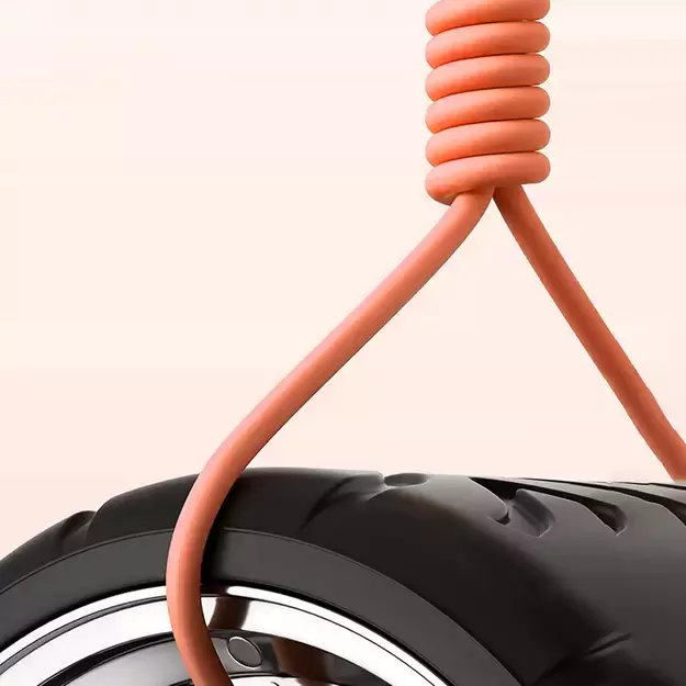 Dudao L24AL USB-A - Lightning angled cable with 180° rotation 30W 1m - orange 10