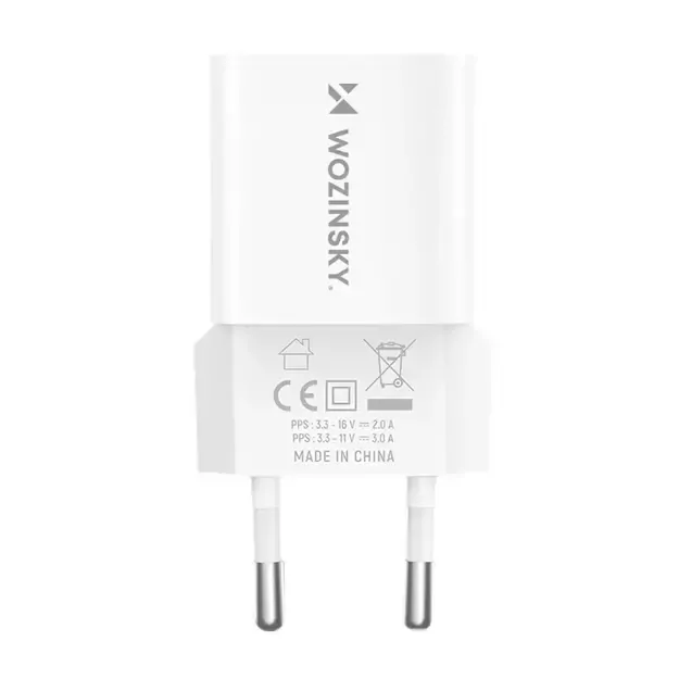 Wozinsky WWCEAC GaN USB-A USB-C 33W wall charger - white 2