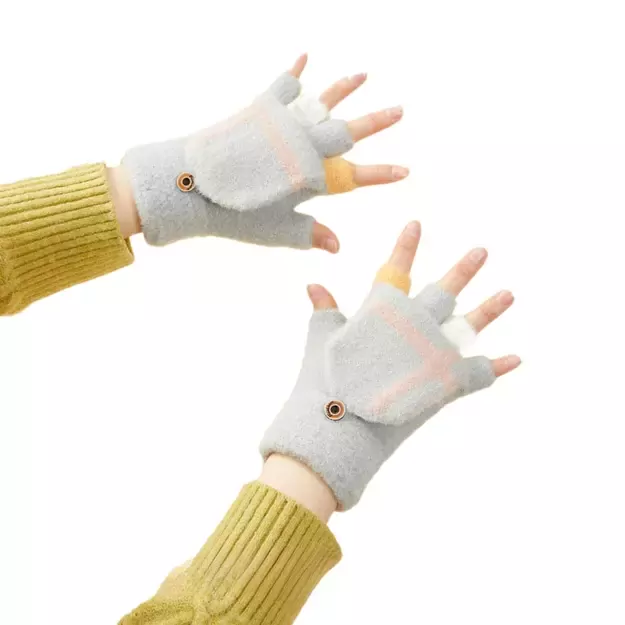 Women s/children s winter phone gloves - gray