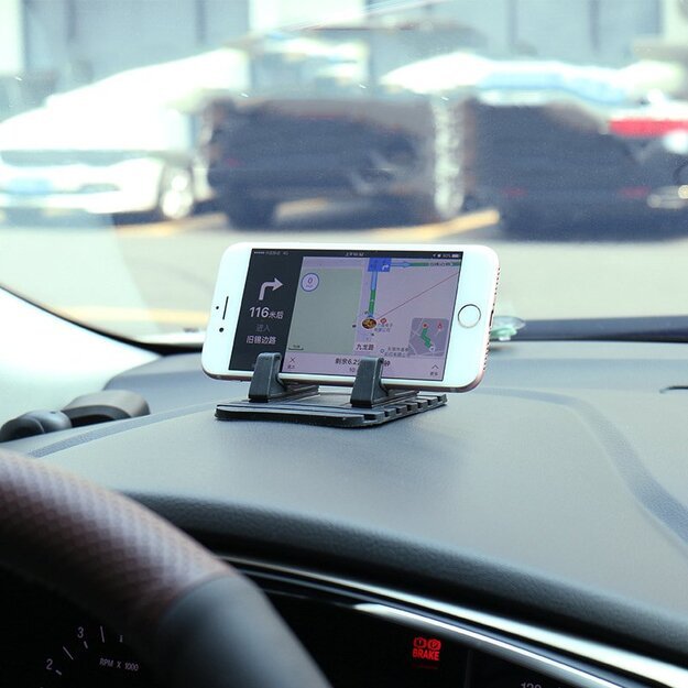 Universal car holder silicone phone stand nano pad black 8