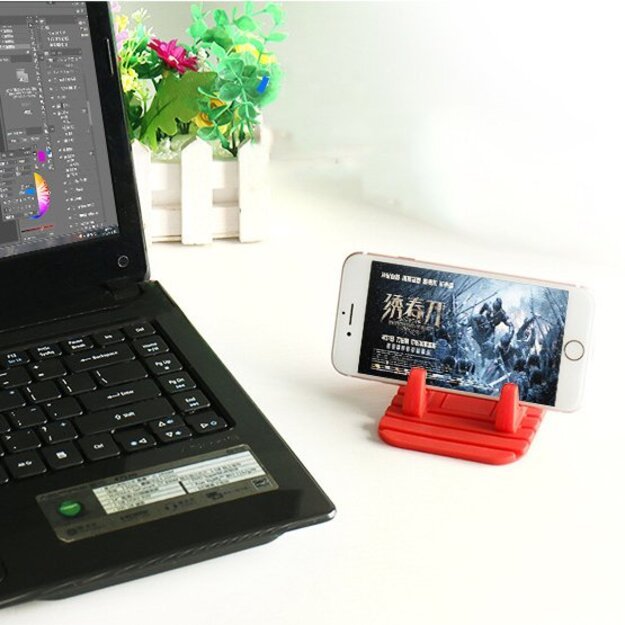 Universal car holder silicone phone stand nano pad black 2