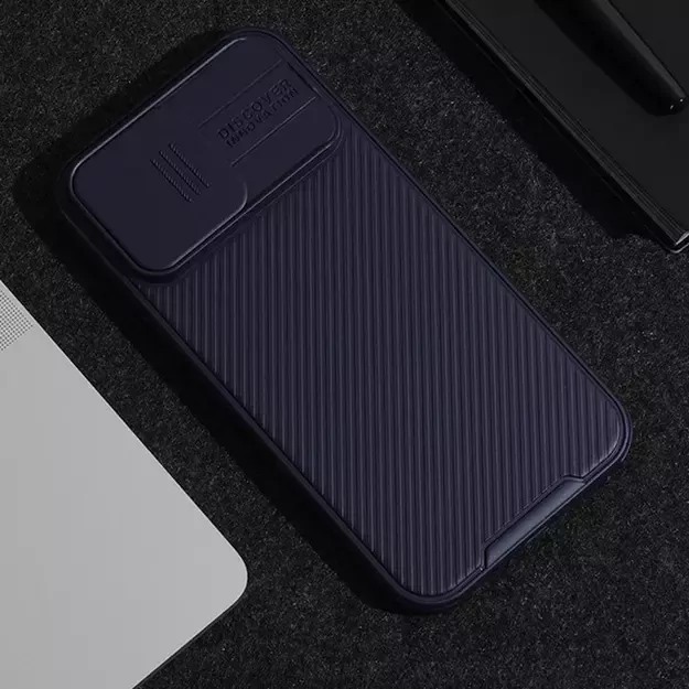 Nillkin CamShield Pro Magnetic Case for iPhone 15 Pro with Camera Protector - Blue 27