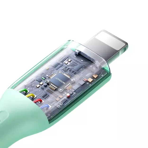 Joyroom Multi-Color Series S-A34 USB-A / Lightning 3A cable 1m - green 1