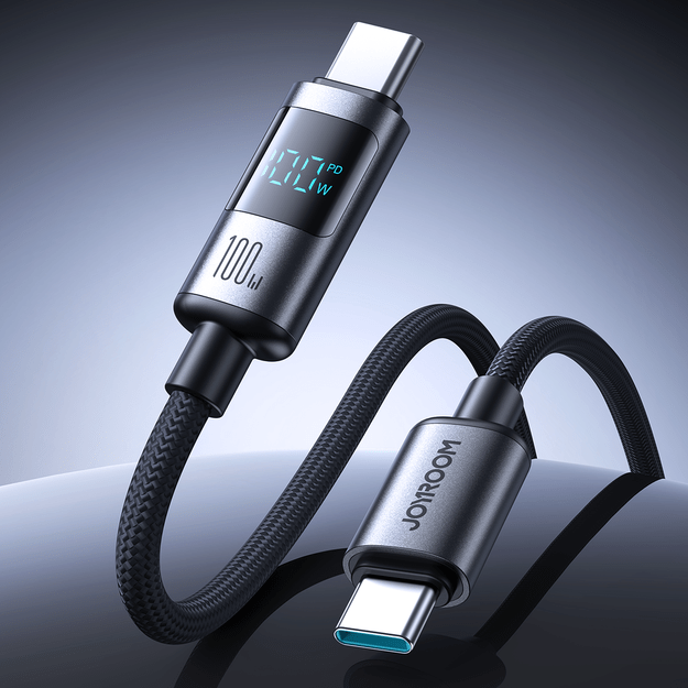 Joyroom S-A16 Pro Prism Series 100W USB-C Cable - USB-C with Digital Display 1.2m - Black 3