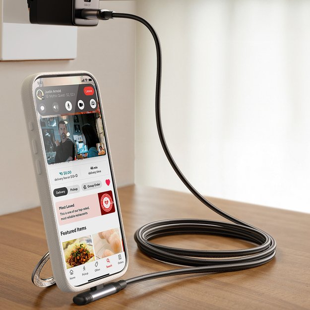 Joyroom S-A56 EnjoyX Series 90° USB-A - Lightning 3A cable 1.2m - black 4
