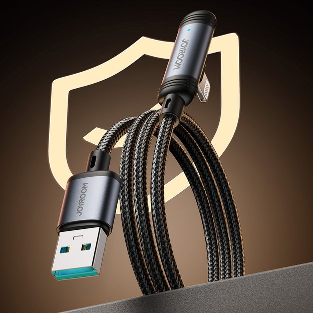 Joyroom S-A56 EnjoyX Series 90° USB-A - Lightning 3A cable 1.2m - black 6