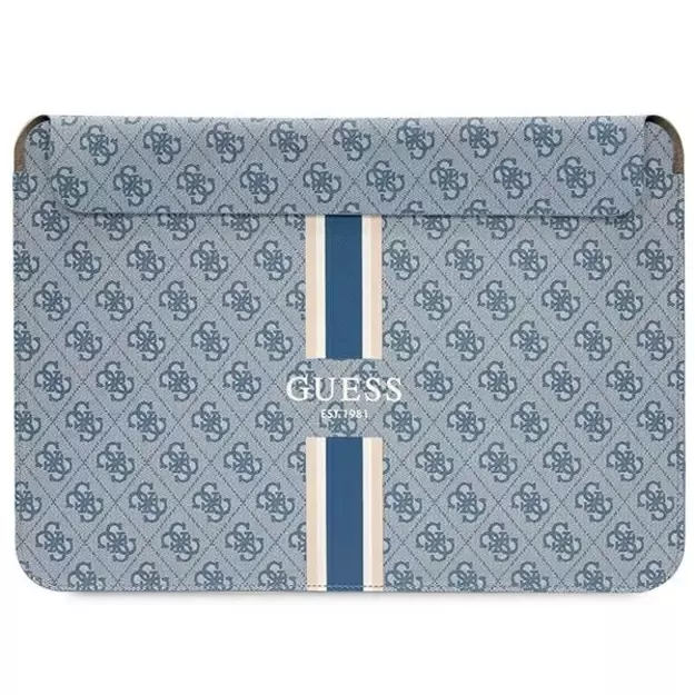 Guess 4G Printed Stripes cover for a 16&quot  laptop - blue