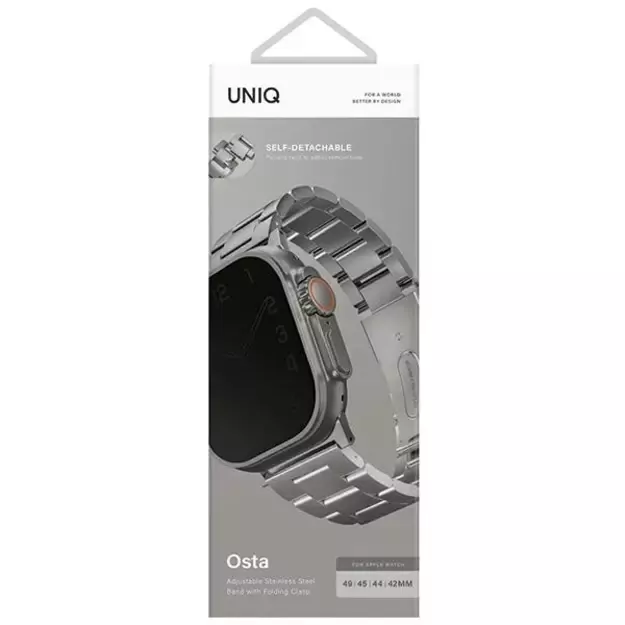 Uniq Osta Stainless Steel strap for Apple Watch 1/2/3/4/5/6/7/8/SE/SE2/Ultra 42/44/45/49mm - silver 7