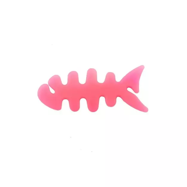Fish-shaped headphone cable wrap - pink