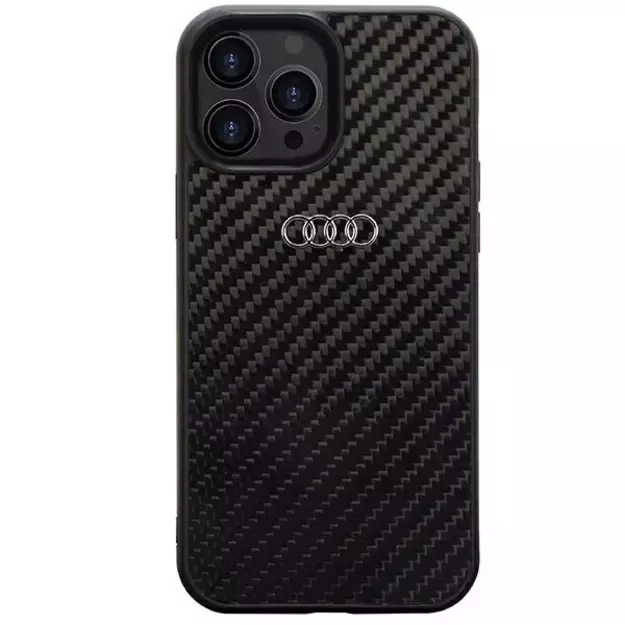 Audi Carbon Fiber iPhone 13 Pro Max 6.7&quot  black/black hardcase AU-TPUPCIP13PM-R8/D2-BK