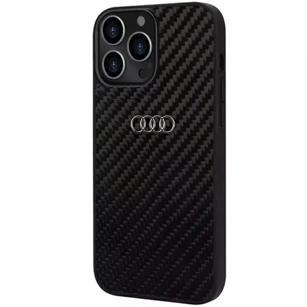 Audi Carbon Fiber iPhone 13 Pro Max 6.7&quot  black/black hardcase AU-TPUPCIP13PM-R8/D2-BK 6