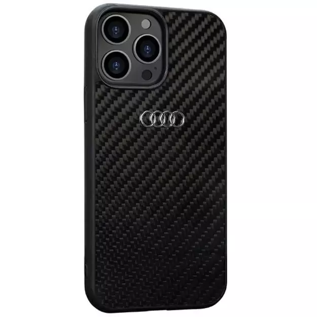 Audi Carbon Fiber iPhone 13 Pro Max 6.7&quot  black/black hardcase AU-TPUPCIP13PM-R8/D2-BK 5